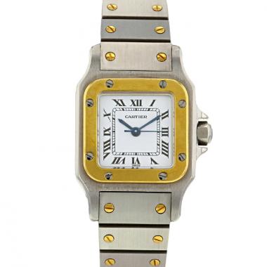 Cartier Santos watch in gold and stainless steel Circa  1990
