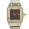 Cartier Santos Galbée watch in stainless steel and yellow gold Circa  1990 - 00pp thumbnail