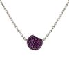 Boucheron Tentation Macaron necklace in white gold,  sapphires and ruby - 00pp thumbnail