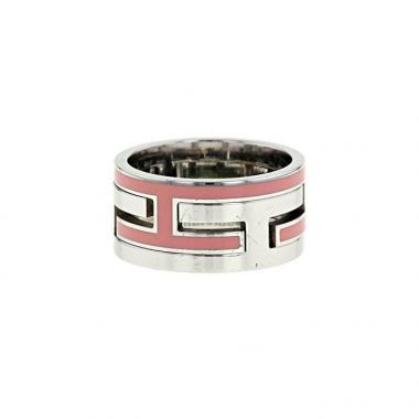 Hermes Move ring in palladium and enamel