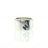 Hermes Candy ring in silver and turquoise - 360 thumbnail