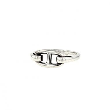 Anello Hermes Chaine d'Ancre in argento