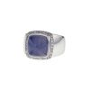 Fred Pain de Sucre medium model ring in white gold,  diamonds and chalcedony - 00pp thumbnail