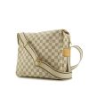 Louis Vuitton Naviglio shoulder bag in azur damier canvas and natural leather - 00pp thumbnail
