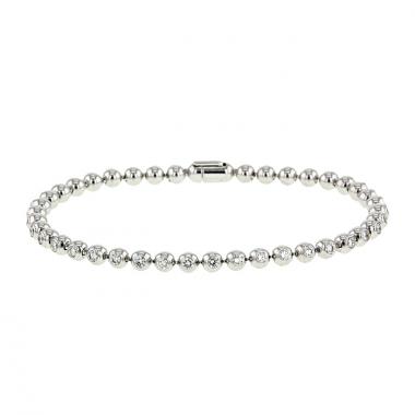 Cartier Perruque bracelet in white gold and diamonds