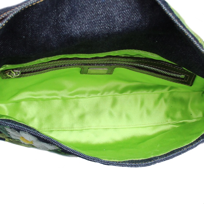 Sac à main Fendi Baguette en toile denim - Detail D2