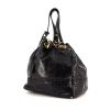 Saint Laurent shopping bag in black python - 00pp thumbnail