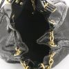 Bolso Cabás Saint Laurent en piel de pitón negra - Detail D2 thumbnail