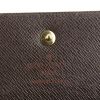 Louis Vuitton Alexandra wallet in ebene damier canvas and brown leather - Detail D3 thumbnail