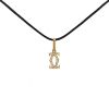 Hemstitched Cartier C de Cartier pendant in yellow gold and diamonds - 00pp thumbnail