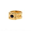 Hermes 1980's ring in yellow gold and sapphire - 00pp thumbnail