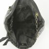 Bolso de mano Lanvin Amalia en cuero acolchado negro y baquelita marrón - Detail D2 thumbnail