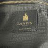 Bolso de mano Lanvin Amalia en cuero acolchado negro y baquelita marrón - Detail D3 thumbnail