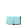 Hermes Béarn wallet in light blue epsom leather - 00pp thumbnail