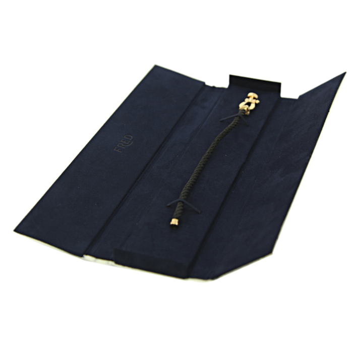 Fred Force 10 large model bracelet in pink gold and nylon - Detail D2