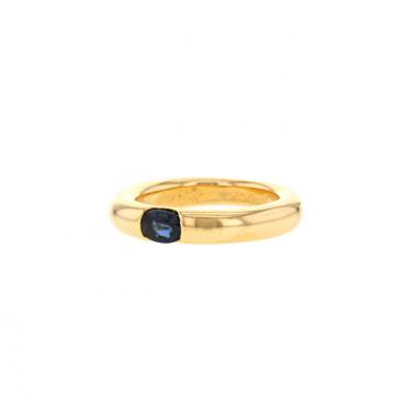 Anello a cerchio Cartier in oro giallo e zaffiro