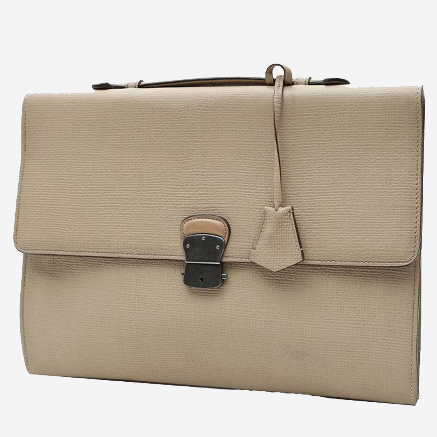 Porta-documentos Berluti  E'Suo en cuero beige