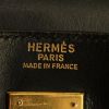 Sac à main Hermes Kelly 32 cm en cuir box noir - Detail D4 thumbnail