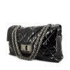 Bolso de fin de semana Chanel 2.55 en lona acolchada negra - 00pp thumbnail