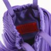 Valentino Garavani handbag/clutch in purple satin - Detail D4 thumbnail