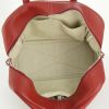 Hermes Victoria handbag in red leather taurillon clémence - Detail D2 thumbnail