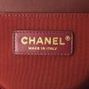 Chanel Boy shoulder bag in burgundy quilted leather and grey tweed - Detail D4 thumbnail