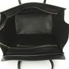 Celine Luggage medium model handbag in blue and yellow Cumin foal and black leather - Detail D2 thumbnail