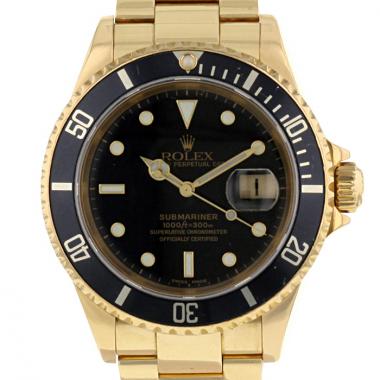 Orologio Rolex Submariner in oro giallo Ref :  16618 T Circa  2002