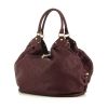 Louis Vuitton medium model handbag in burgundy mahina leather - 00pp thumbnail