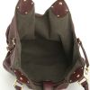 Louis Vuitton medium model handbag in burgundy mahina leather - Detail D2 thumbnail
