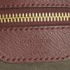 Louis Vuitton medium model handbag in burgundy mahina leather - Detail D3 thumbnail