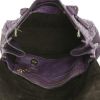 Mulberry Bayswater bag worn on the shoulder or carried in the hand in purple ostrich leather - Detail D2 thumbnail