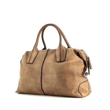 Tod's D-Bag handbag in taupe leather