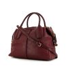 Tod's D-Bag handbag in burgundy leather - 00pp thumbnail