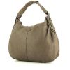 Tod's Ivy shopping bag in etoupe grained leather - 00pp thumbnail