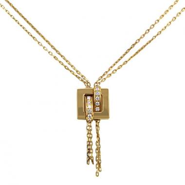 Boucheron Déchainé necklace in yellow gold and diamonds