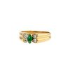 Van Cleef & Arpels 1980's ring in yellow gold,  emerald and diamonds - 00pp thumbnail
