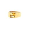 Anello Cartier Tank modello grande in oro giallo e quarzo citrino - 00pp thumbnail