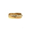 Cartier Trinity small model ring in yellow gold,  pink gold and white gold - 00pp thumbnail