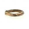 Cartier Trinity mini ring in yellow gold,  pink gold and white gold - 360 thumbnail