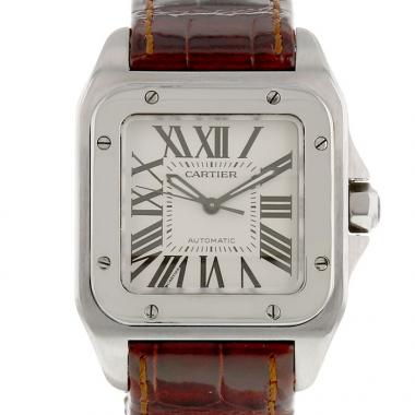 Cartier Santos-100 watch in stainless steel Ref:  2878 Circa  2000