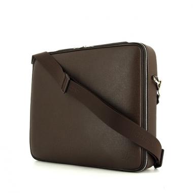 Louis Vuitton briefcase in brown taiga leather