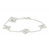 Bracciale Louis Vuitton Fleur in oro bianco e diamanti - 360 thumbnail