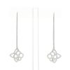 Louis Vuitton Fleur pendants earrings in white gold and diamonds - 360 thumbnail