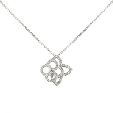 Collar Louis Vuitton Fleur en oro blanco y diamantes