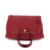 Hermes Birkin 40 cm handbag in red Fjord leather - 360 Front thumbnail