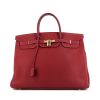 Hermes Birkin 40 cm handbag in red Fjord leather - 360 thumbnail