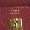Bolso de mano Hermes Birkin 40 cm en cuero Fjord rojo - Detail D3 thumbnail
