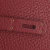 Hermes Birkin 40 cm handbag in red Fjord leather - Detail D4 thumbnail