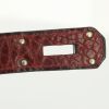 Bolso de mano Hermes Birkin Shoulder en cocodrilo porosus rojo - Detail D4 thumbnail